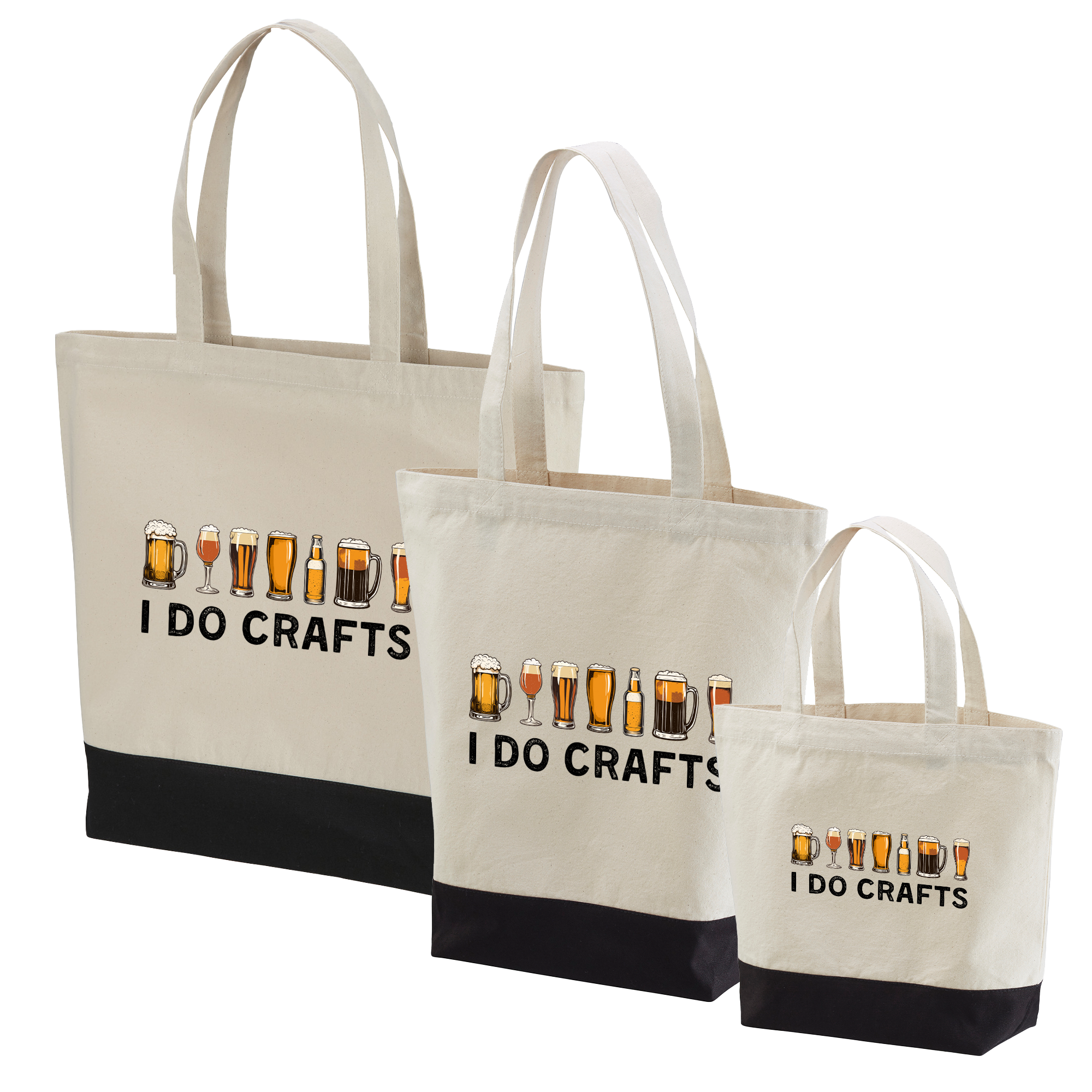 「I DO CRAFTS」誕生日プレゼントにも最適!居酒屋・飲み会で話題の面白トートバッグ|日本酒・ビール・焼酎・ウイスキー好きにおすすめ